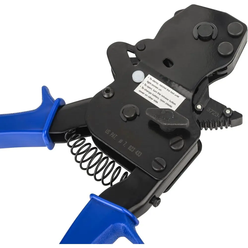 PEX Ratchet Cinch Clamp Tool for Stainless Steel Clamp Rings, One-Hand Ratchet Design Crimper Tool from 3/8", 1/2", 3/4", 5/8" a