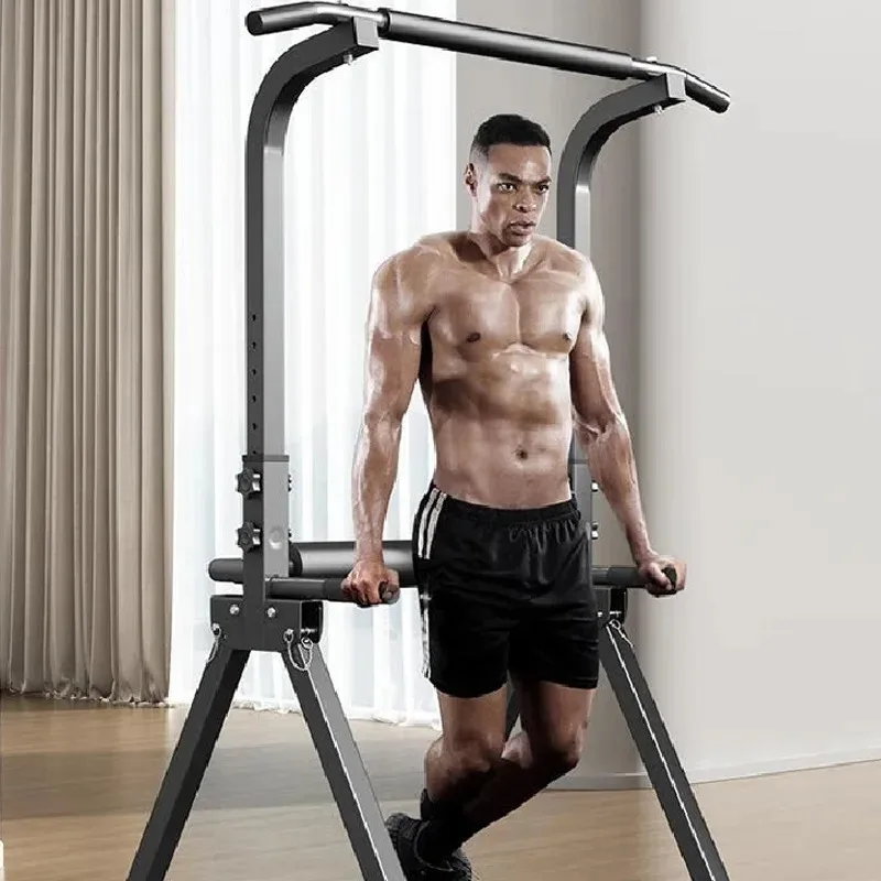 Foldable Pull Up Bar Non Punching Single Double Horizontal Bar Portable Indoor Home Fitness Equipment for Adult Strength Workout