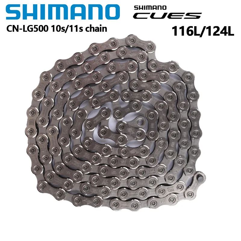 Shimano CUES U4000 Series CN LG500 Chain 116L 124L 122L Link 10speed/11speed For MTB Road Bicycle Chain 116 Link Original