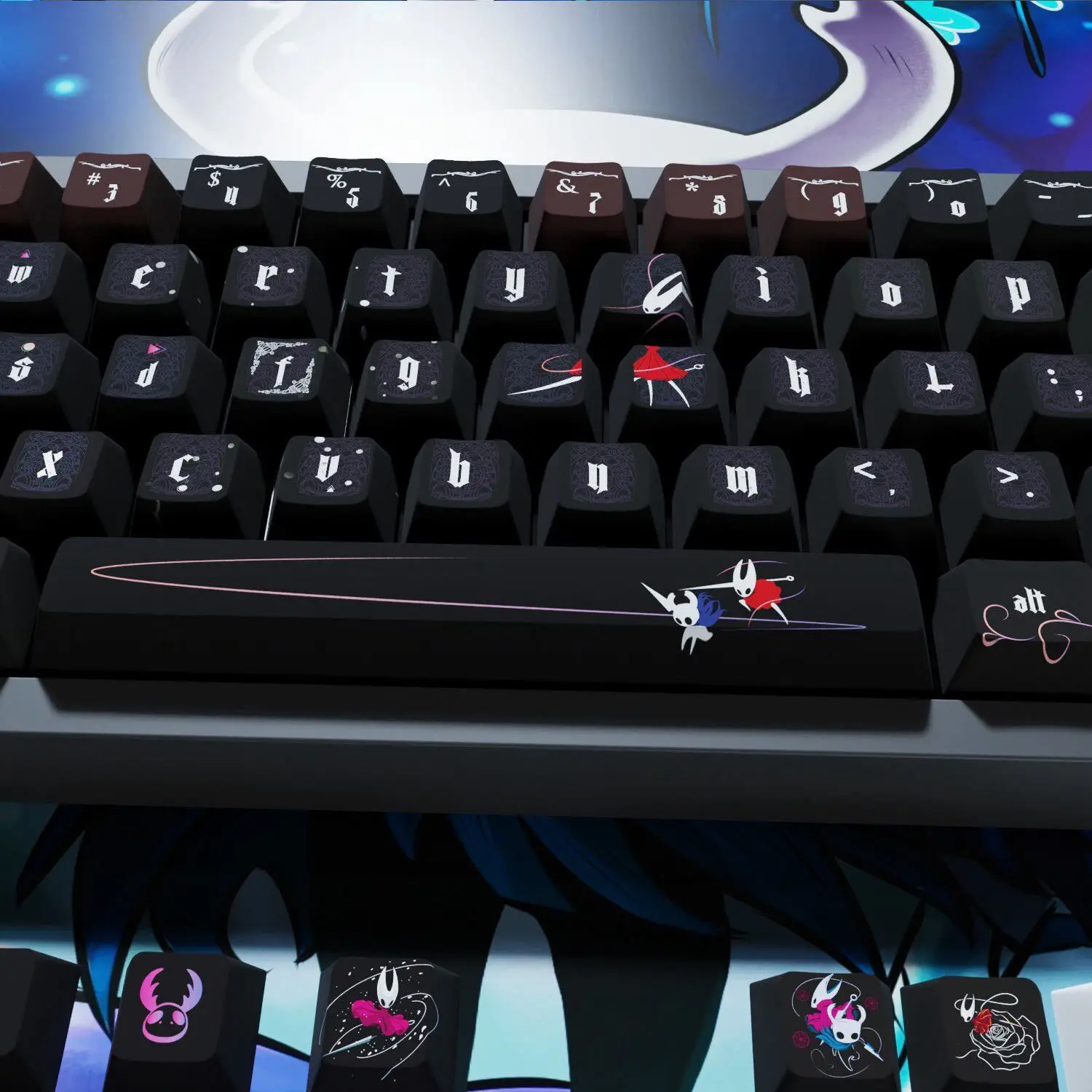 Custom Dark Insect Nest High-End Theme Keycaps, PBT OEM Profile 139 Keys, for Gaming Mechanical Keyboard Decorative Set
