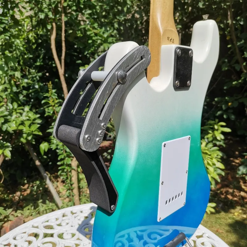 Aluminum Alloy Guitar Leg Rest Exquisite Comfortable Portable Foldable Electric Guitar Leg Rests Stringed Instrument Accessories