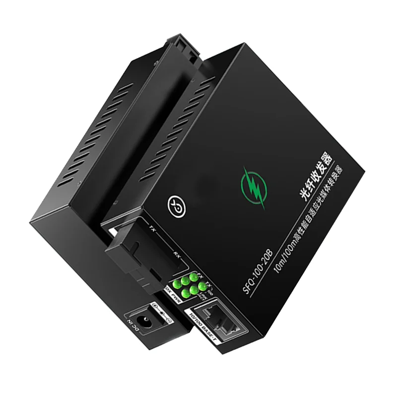 B92B-Simplex Fiber Transceiver 10/100M 1 Paar Optische Vezel Media Converter Singlemode 20Km Enkele Vezel Conversie