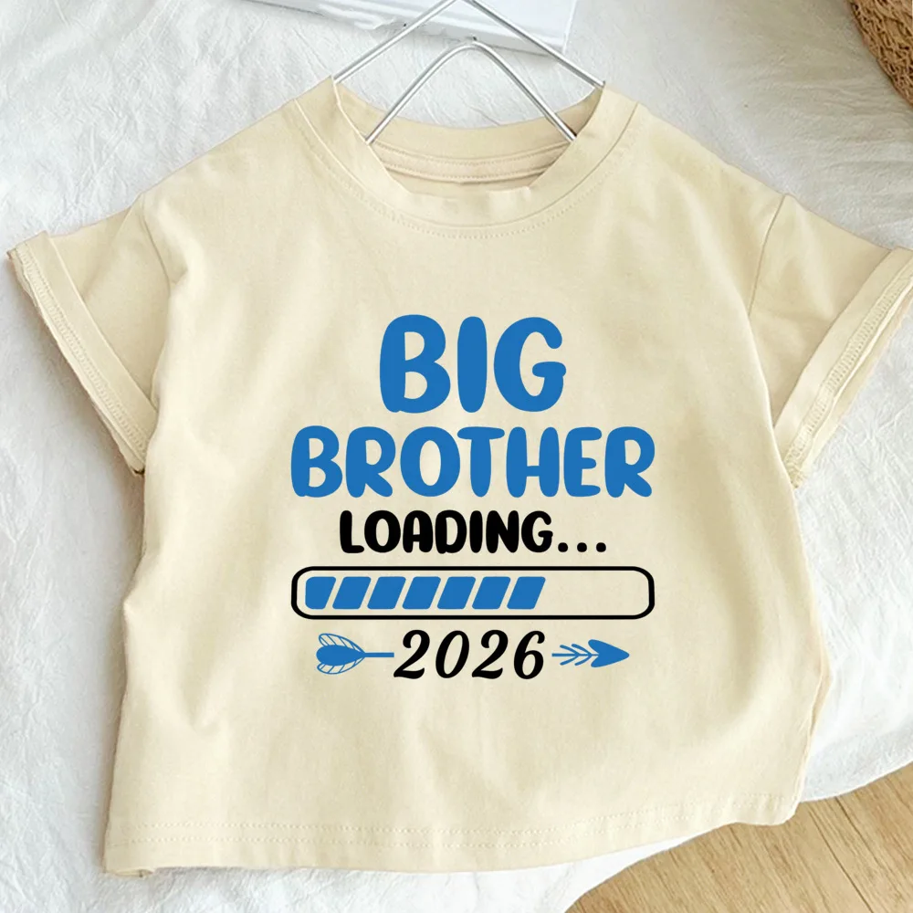 الأخت الكبرى الأخ الأكبر تحميل 2026 مطبوعة الاطفال تي شيرت ريترو إعلان الطفل الملابس قمصان الأطفال قصيرة الأكمام المحملة الزي #5