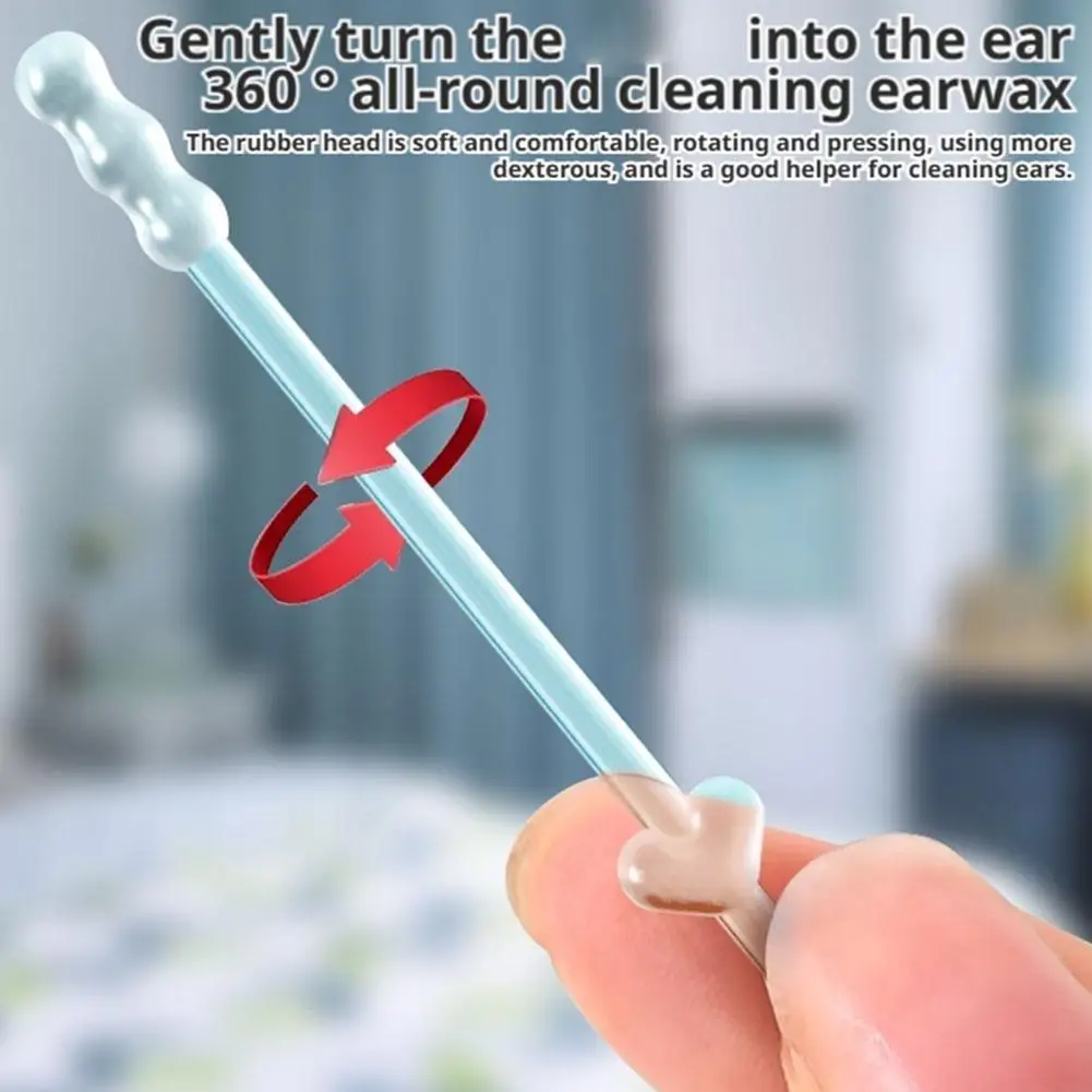 24 قطعة/صندوق سيليكون الأذن الشمع مزيل المتاح لاصق الأذن يختار لزجة Earpicks S/L قابلة لإعادة الاستخدام الأذن الأنظف للأطفال والكبار #6