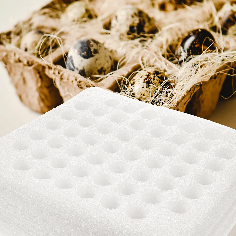 

2pcs Quail Foam Egg Tray 52 Grids Custom Cartons Thickened Holder Reusable Protecting Eggs Shipping Packaging