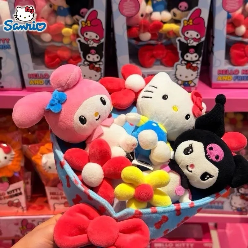 

Sanrio Valentine'S Day Plush Bouquet Cute Hello Kitty My Melody Kuromi Doll Bouquet Valentine'S Day Handheld Bouquet Girl Gift