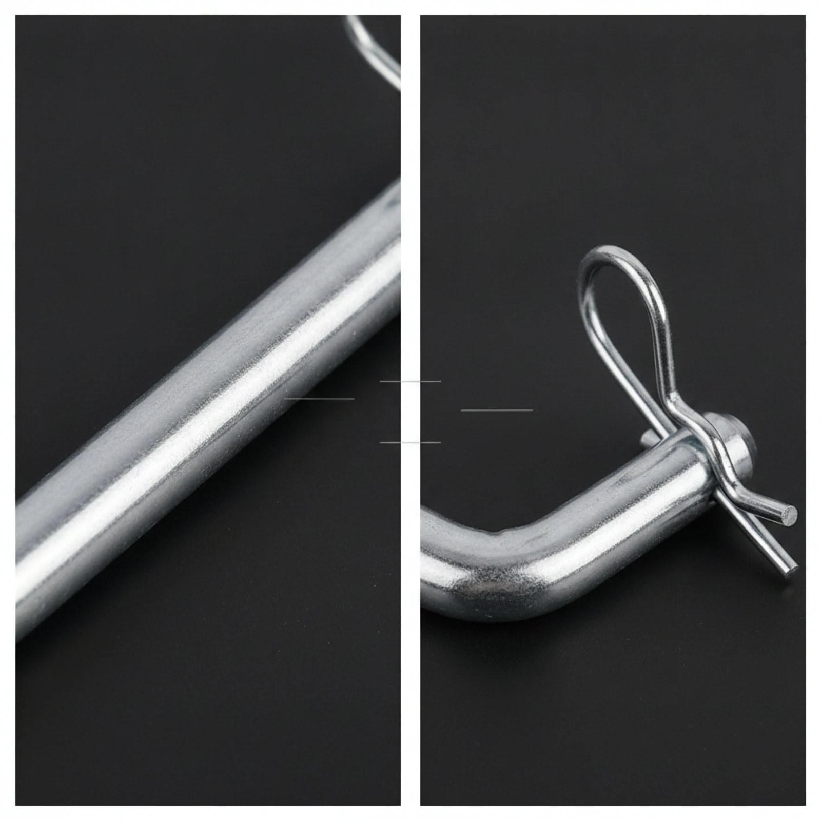 Bent Hitch Pin with Clip Quick Release Receiver Hitch Pin with Clip Towing Accessory Secure Locking Fastener Compact