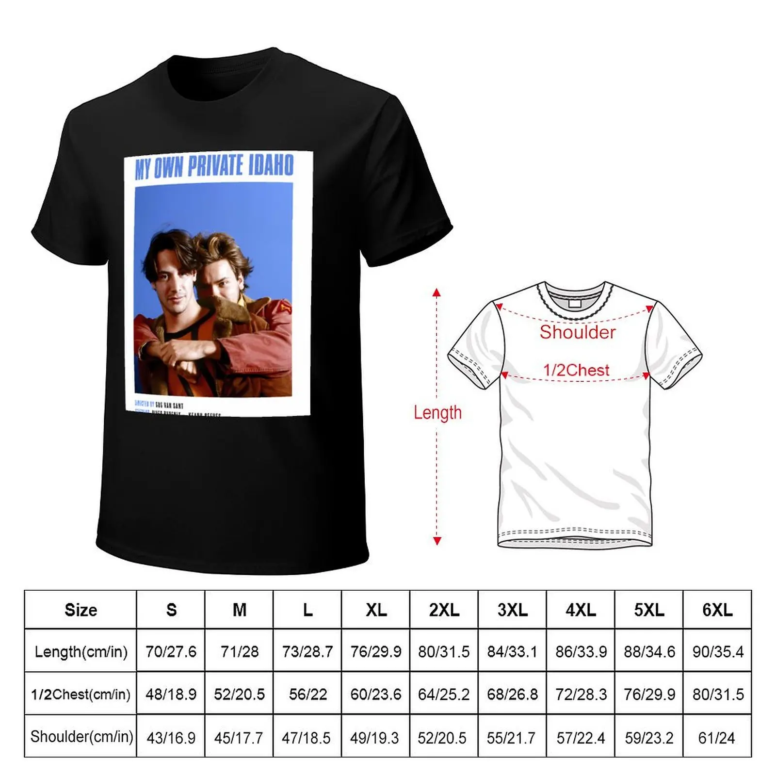 My Own Private Idaho (1991) Portrait T-Shirt Trendy Pattern T-Shirt for Men