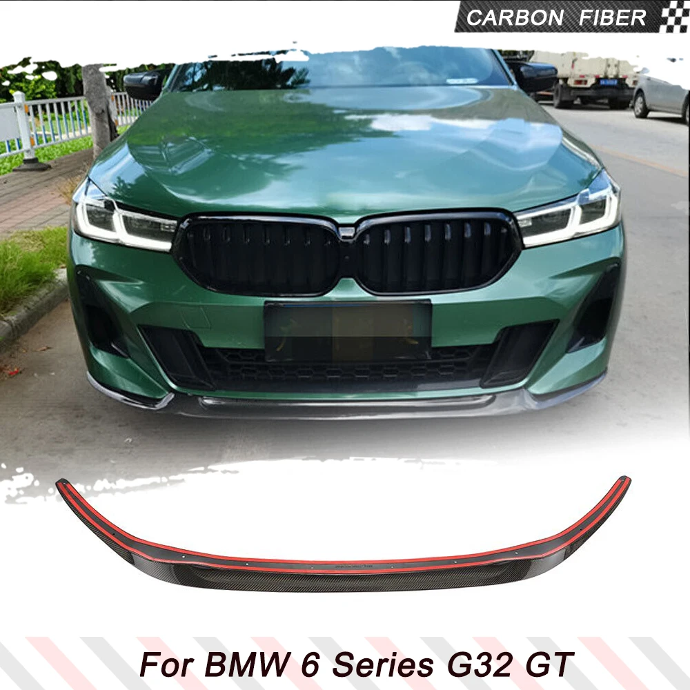 Передняя губа из углеродного волокна для BMW 6 серии G32 GT 2017-2019 Fastback M Sport 630i 640i xDrive Gran Turismo Передняя защита подбородка Передняя губа из углеродного волокна для BMW 6 серии G32 GT 2017-2019 Fastback M Sport 630i 640i xDrive Gran Turismo Передняя защита подбородка