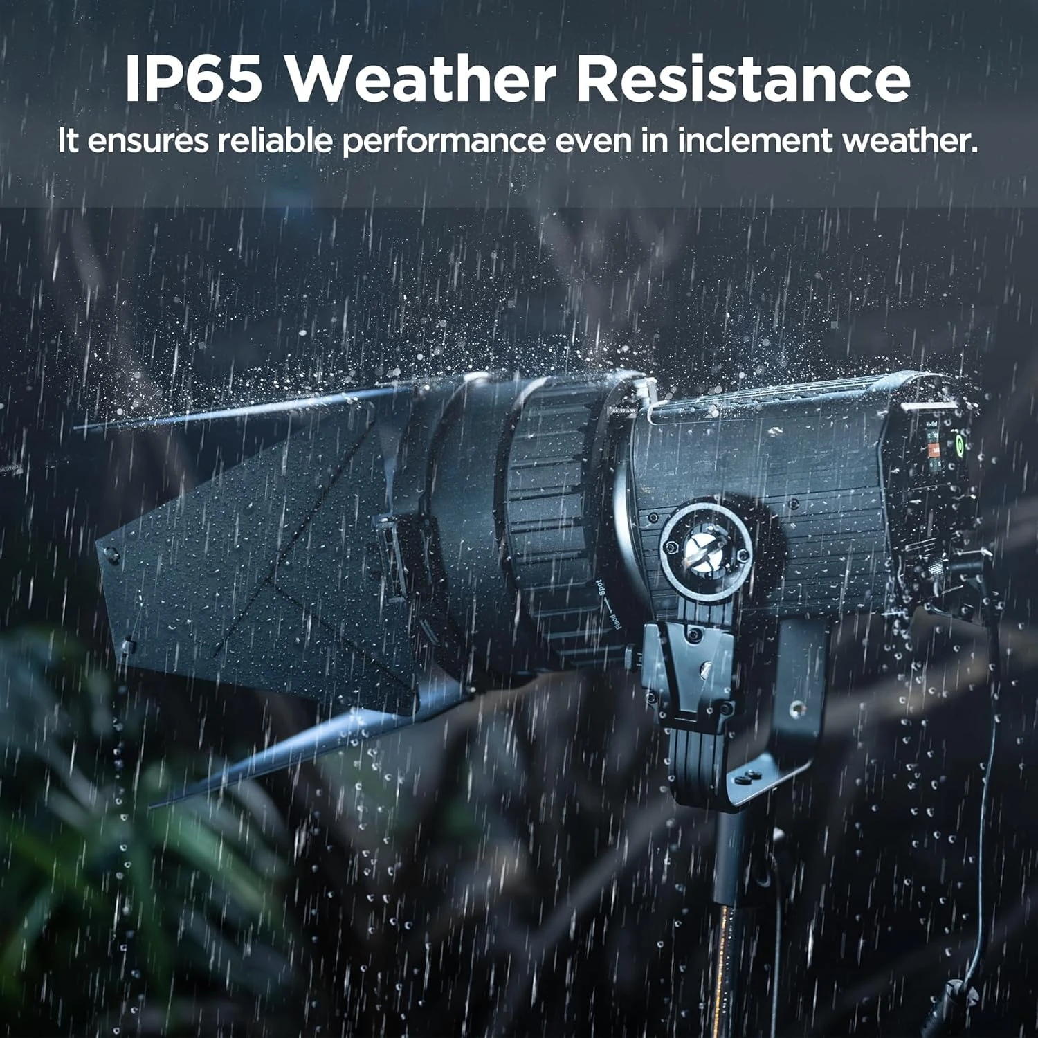 مصباح فيديو LED Storm 80c RGB - تركيبات مصدر نقطة الألوان الكاملة 80 وات، 20,185 Lux @1m، 1800K-20,000K، خلط الصمام الثنائي المتقدم، جديد #1