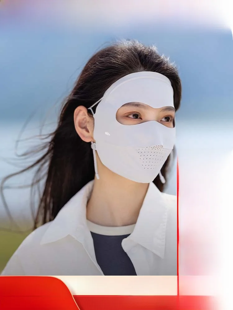 

Маска для лица Banana Le с полной защитой от солнца, женская, с УФ-защитой, для велоспорта, медицинская, летняя, для активного отдыха