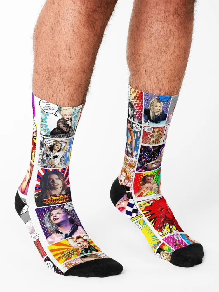 Kylie Minogue - The Ultimate POW WOW Socks cute gifts valentine gift ideas golf Socks Men's Women's