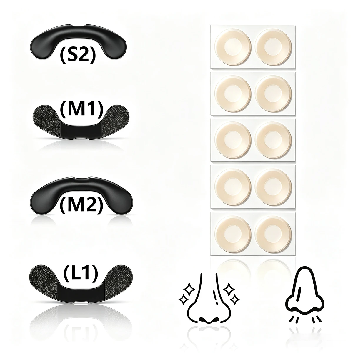 Nasendilatator Schlaf Nasenstreifen gegen Schnarchen Atemhilfen Starter-Kit Nasenatmungsstreifen Nasenstrips zur Luftdurchflussverbesserung – Detail 8