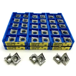 Ferramenta de torneamento interno CCGT060204 CCGT09T304 CCGT120404 AK H01 Inserção de alumínio de alta qualidade Processamento de cobre e alumínio