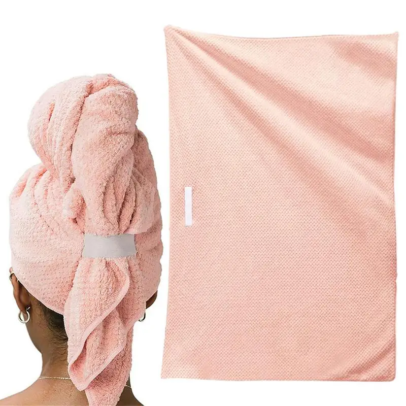 Rapid Drying Towel For Hair Large Microfiber Dry Hair Wrap Adult Coral Fleece Thickening Soft Ultra Absorbent Fast Drying Hair