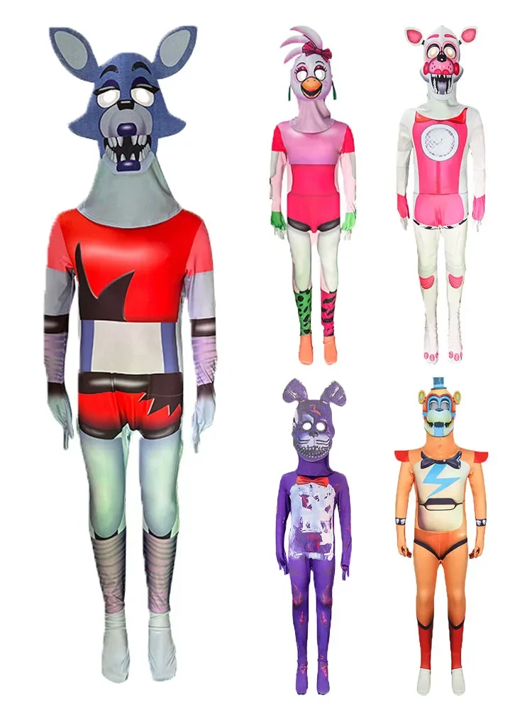 

Halloween costumes for men and women Glamrock Freddy holiday party teddy bear children's cosplay party styling