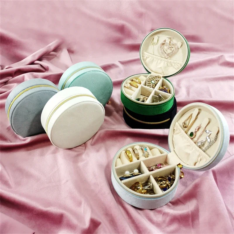 Portable Jewelry Box European Style Princess Korean Travel Hand Accessory Storage Box Ear Rings Small Storage Box