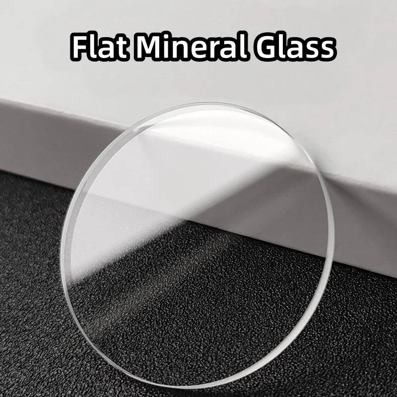 Flaches Mineral-Uhrenglas, 1,2 mm Dicke, flache, runde, kristallklare Frontabdeckung, 21 mm–30,5 mm Durchmesser, Teil für die Uhrenreparatur, YZC703 – Detail 2