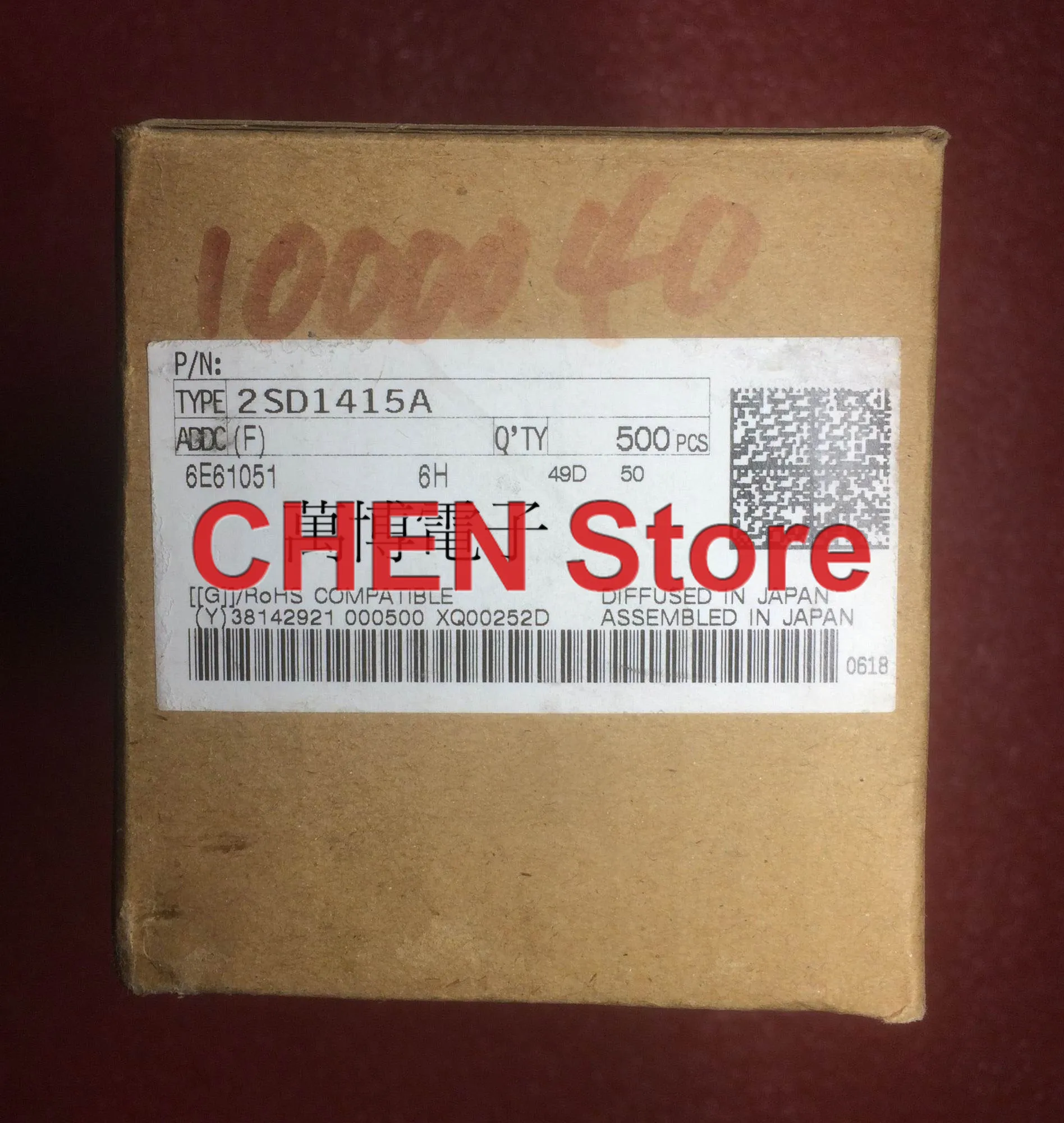 Imagem -03 - Original Novo 2sd1415a To220f Transistor 2sd1415 Áudio Amplificador de Potência D1415 Darlington Tubo D1415a 10 Peças