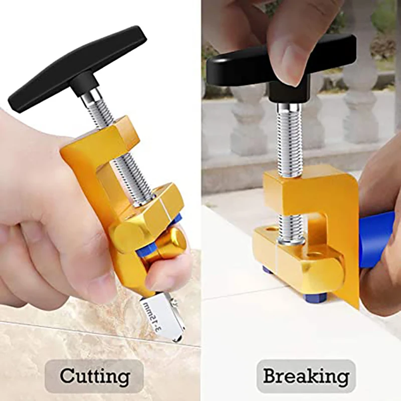 2 in 1 Glass Tile Cutter Tungsten Steel Breaking Pliers Hand Mirror Cutter Tool  Ceramic Tile Opener Manual Tile Cutter Ceramic