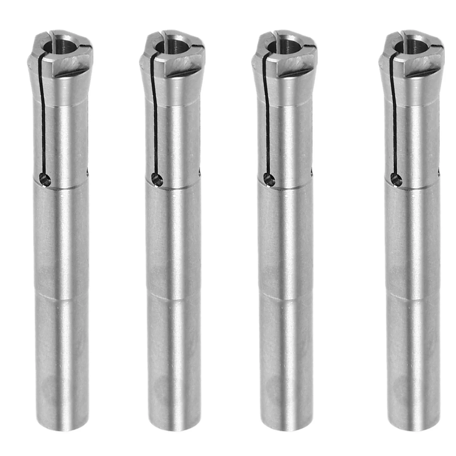 ชุดหัวจับดอกสว่านเล็บสแตนเลสแบบสามขา 4 ชิ้น อะไหล่สำหรับร้านทำเล็บมืออาชีพและงานทำเล็บ DIY