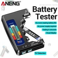 ANENG BT158 Lithium Battery Tester Digital Universal test AA AAA D N 9V 1.55V Button Cell Battery Capacity Check load analyzer