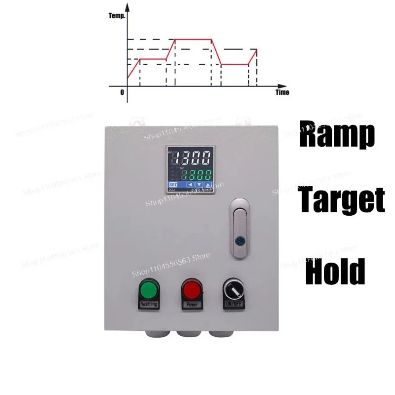 Pottery Electric Kiln Furnace Oven ramp soak temperature control cabinet thermostat Temp. and timer pid temperature controller