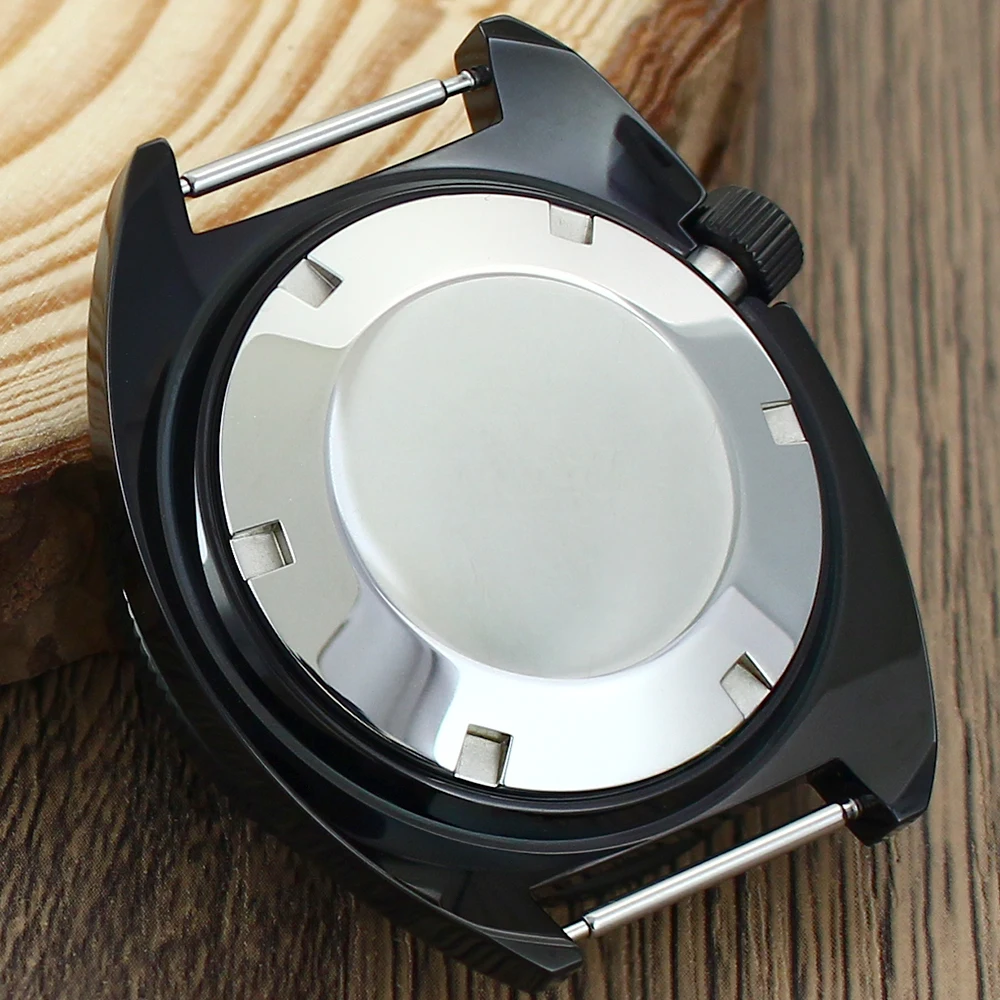 Черный механический корпус часов NH35, 41 мм, куполообразный сапфир для seiko NH35 NH36 NH34 4R36, модифицированный механизм SKX007, морское ушко, тунец, черепаха