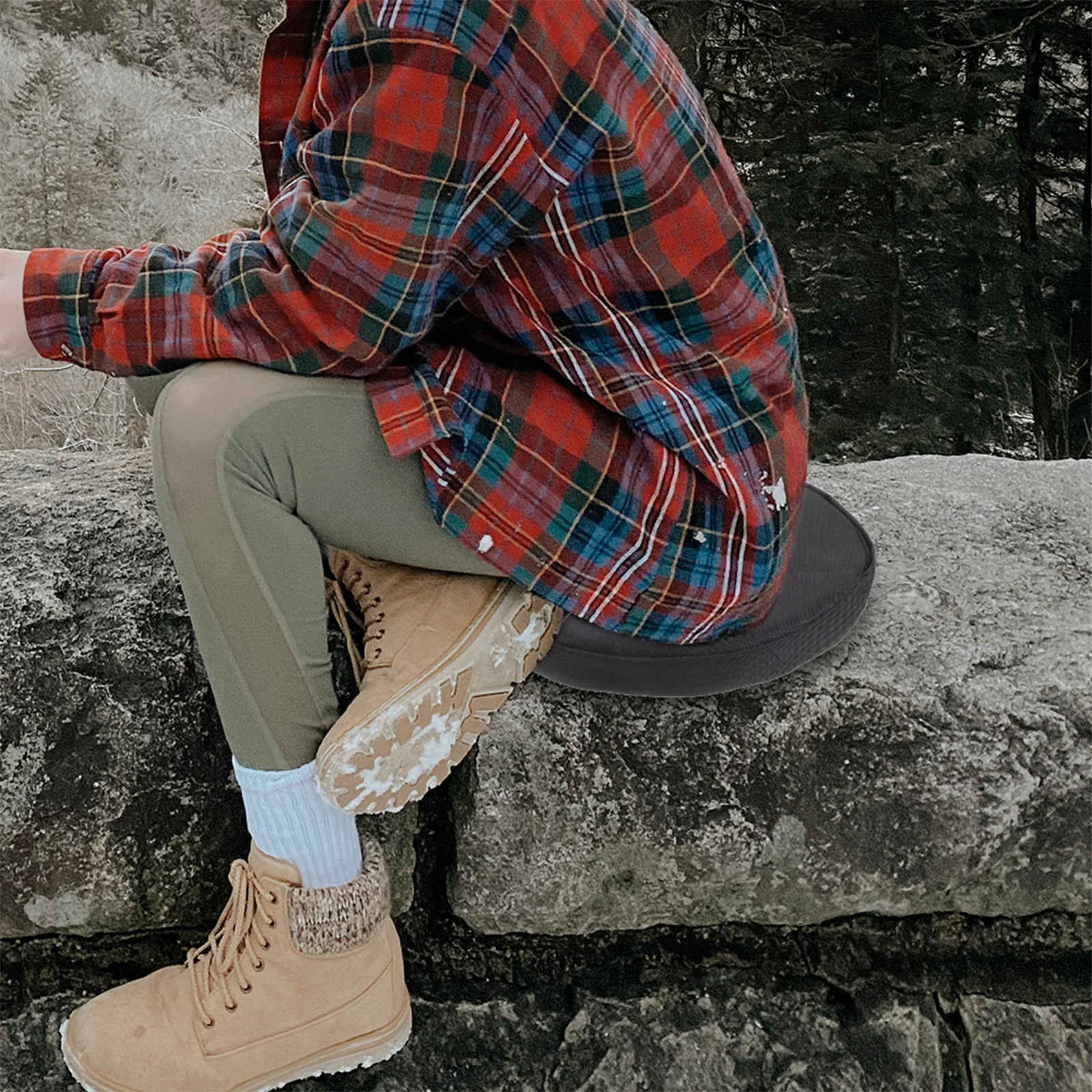 التخييم البراز وسادة مقعد قابل للطي المحمولة في الهواء الطلق للطي وسادة البراز قابلة للطي لصيد الأسماك التنزه لوازم التخييم #4