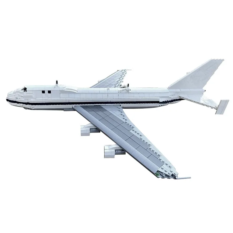 Moc 747 lanzadera transportadora avião blocos de construção conjunto 1583 pçs transporte ar aeronaves tijolos modelo brinquedo para crianças presentes aniversário