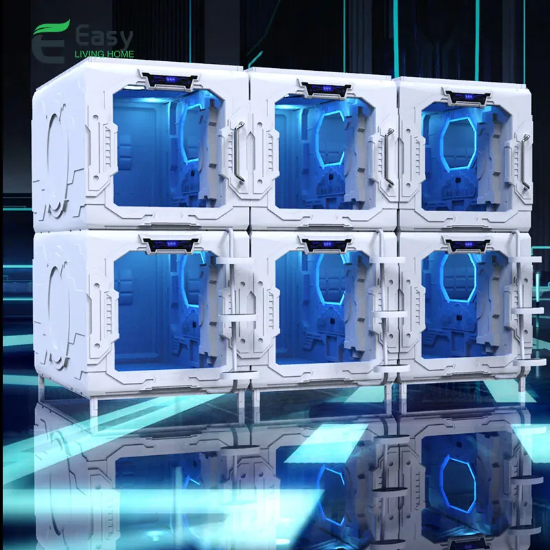 EZ-Home Space Capsule Bed home sleeping rest cabin children's compartment capsule room single bed E-sports hotel bunk bed