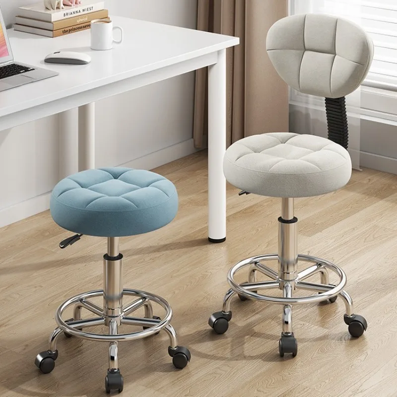 

Beauty stool pulley beauty salon barber shop lift chair big work stool hair home backrest round stool