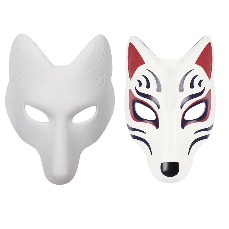 

Fox Face DIY FoxFairy Masks For Adults Anime Mask Cosplay Half Face Cosplay Costume Adult Cosplay Mask Halloween Party