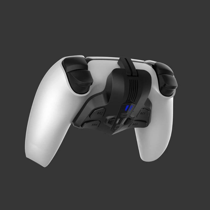 Back Buttons & Backplate Programable Remap Back Paddles Attachment for PS5Dual Controller PC with RGB Light