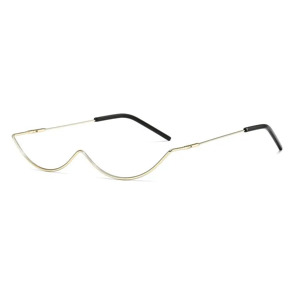 

For Street Photography Eyewear Diamond Sunglasses Frames Half Frame Glasses Fake Glasses Rhinestone Eyeglasses Frames