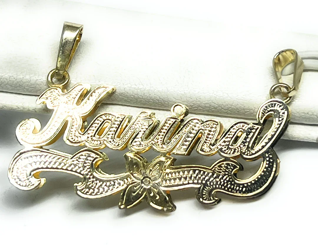 

Personalized Name Necklace Customized Single-layer Letter Jewelry Flower Decoration Daily Dressing Commemorate Christmas Casual