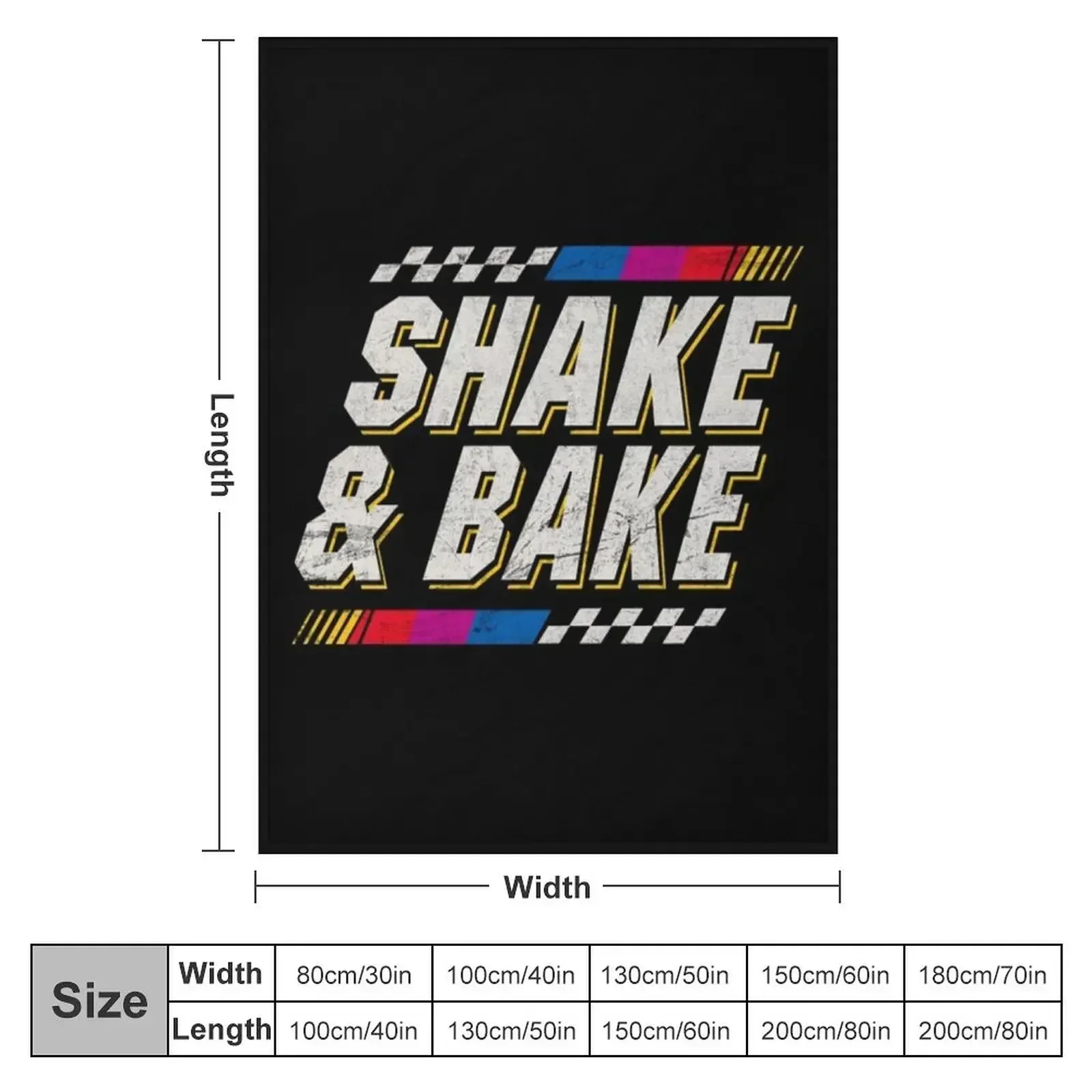 Shake and Bake - Ricky Bobby Throw Blanket Beautifuls Hairys Soft Plaid Vintage Blankets