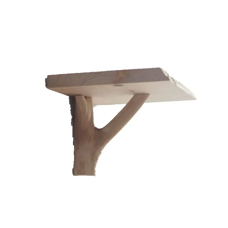 Rustic Floating Shelf Wood Wall Hanging Planter Storage Wooden Shelf for Plants Photo Candle, Home Wall Decorative Display Rack