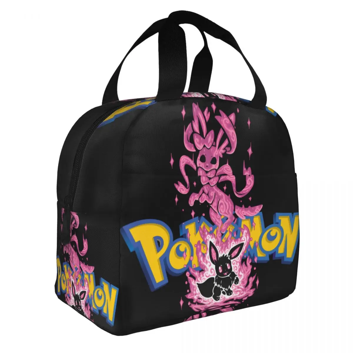 Suitable Storage Bag Silhouette Fairy Evolution Multifunction Pokemon For Outdoor Food Container For Men Women