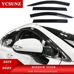 Weathershield For Hyundai Santa Fe Santafe 2019 2020 2021 2022 Side Window Deflectors Car Accessories