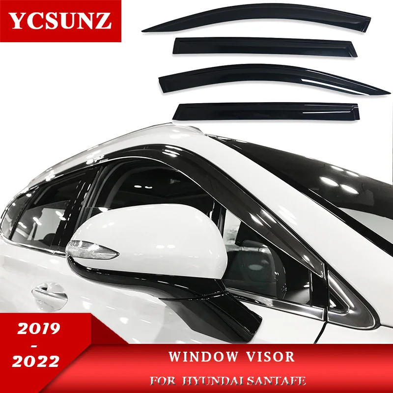 Weathershield For Hyundai Santa Fe Santafe 2019 2020 2021 2022 Side Window Deflectors Car Accessories