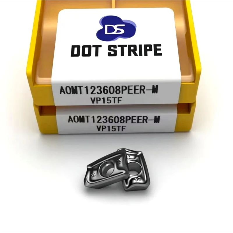 كربيد إدراج AOMT123608 PEER M VP15 جودة عالية AOMT 123608 CNC الميكانيكية قاطعة المطحنة مخرطة كربيد أداة تحول أداة #1