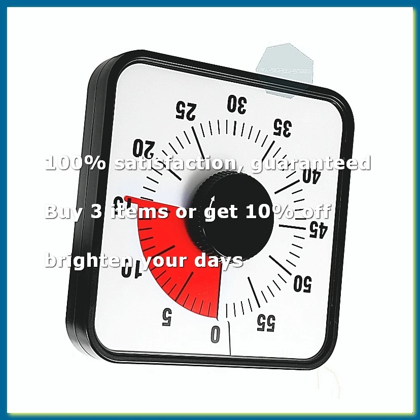 ●Vision Timer 60 Minute Timing Hind Leg Stand Countdown Clock Kitchen Baking Timer for Classrooms or Meetings