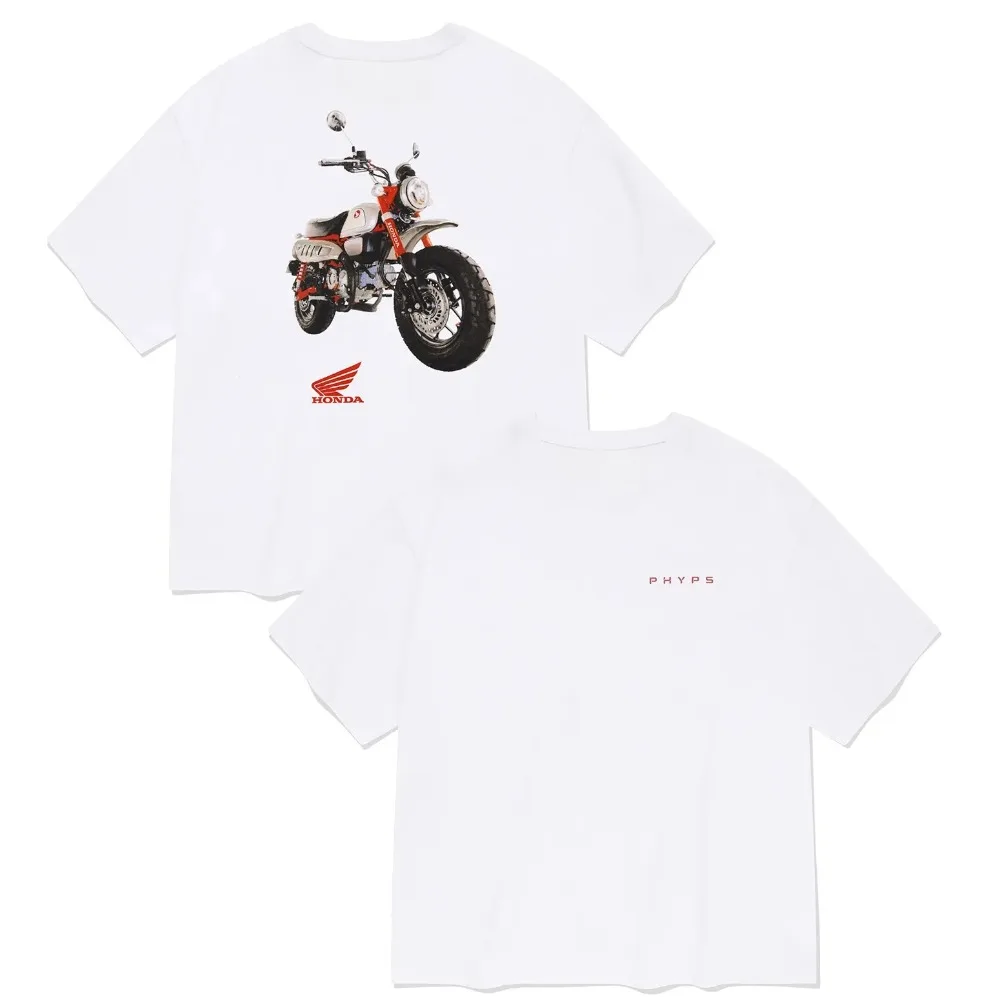 AliExpress Honda Men's and Women's T-shirt Summer New Tee Honda MONKEY 125 Racing  Short-sleeved Spring Autumn Motorcycle Cycling Top