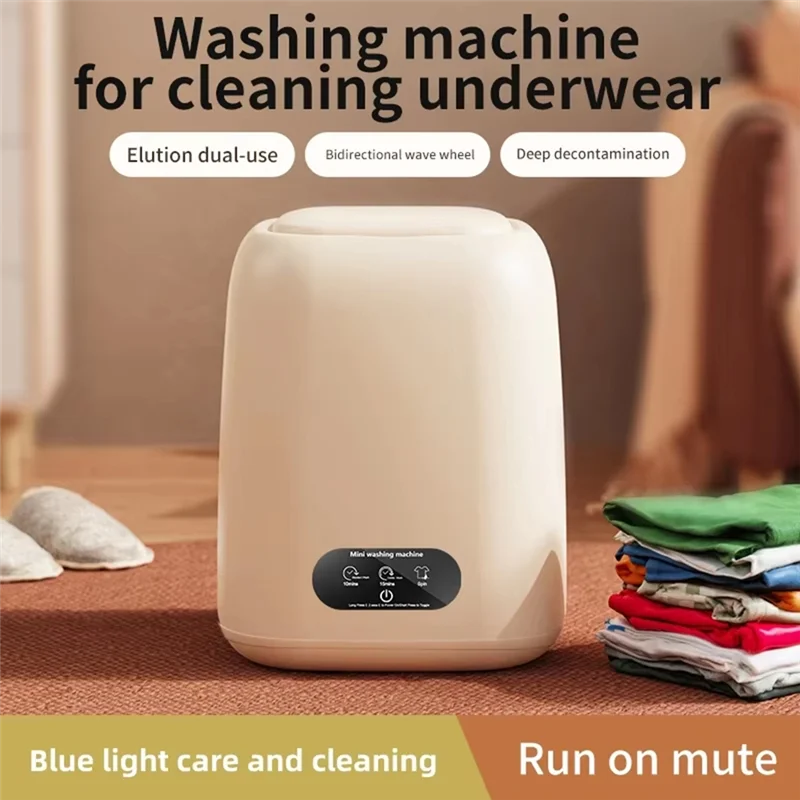 A26T-Compact Portable Washing Machine, Mini Automatic Washer For Underwear And Children's Clothes,Ideal For Small Spaces (EU)