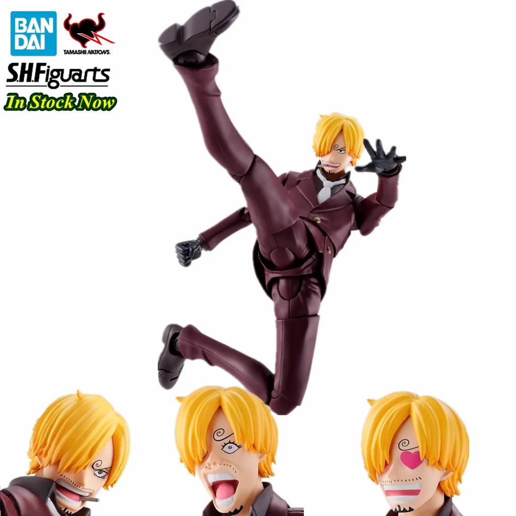 

Original BANDAI S.H.Figuarts Sanji Raid on Onigashima One Piece Anime Action Figure Toy 15cm PVC Model Collectible Kid Gift