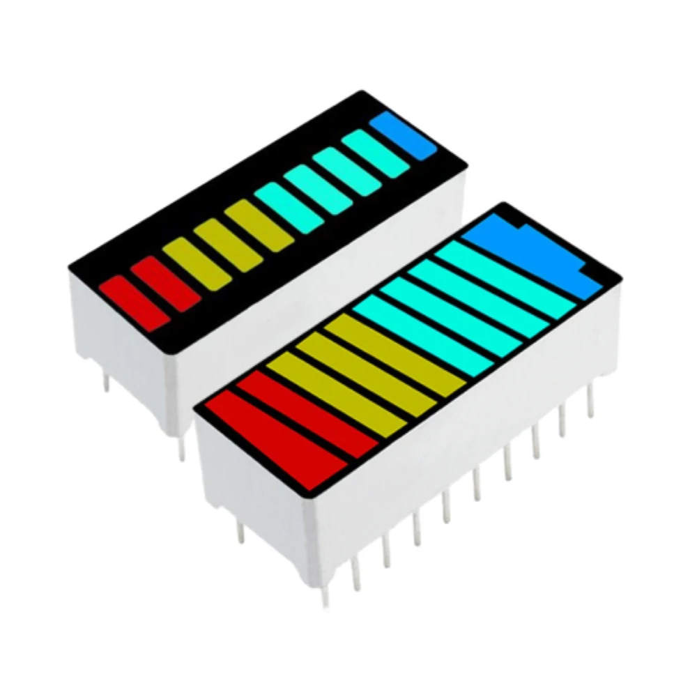 10 Segmenten Led Bargraph Licht Lamp 4 Kleuren Multi-Color Licht Display Module Bar Grafiek Digitale Buis Ultra Brigh Display Module