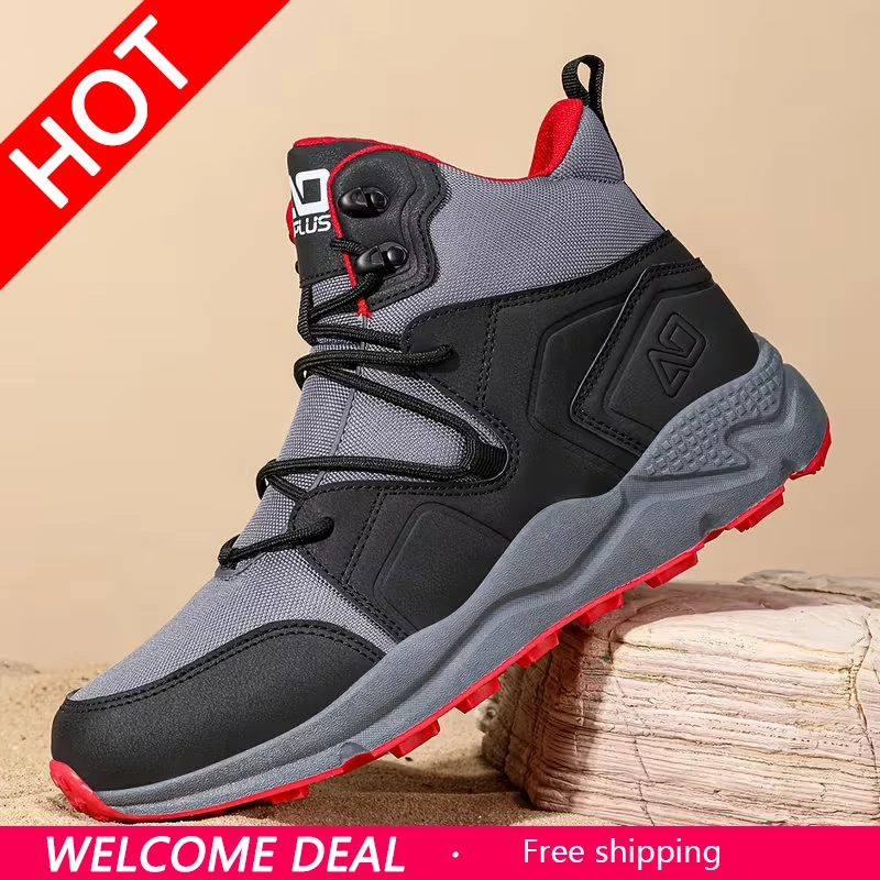 

Мужские высокие ботинки для походов на открытом воздухе, противоскользящие, удобные и дышащие.