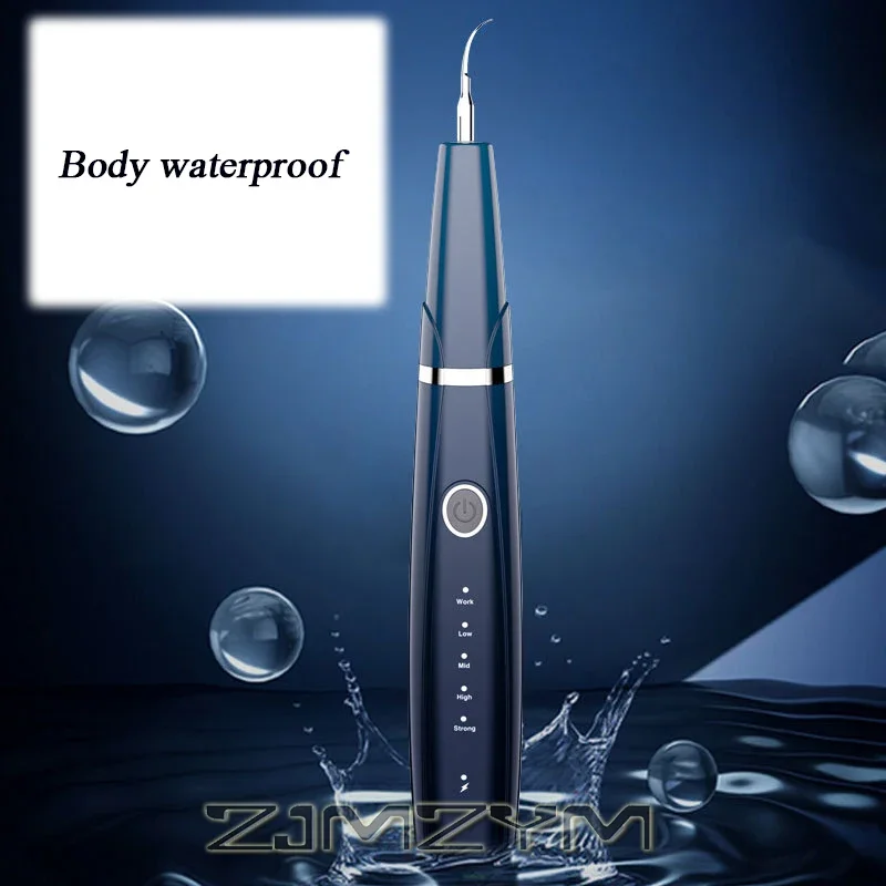 Limpador dental portátil para casa inteligente, ipx6, à prova d'água, ultrassônico, instrumento de beleza dental com 5 holofotes led