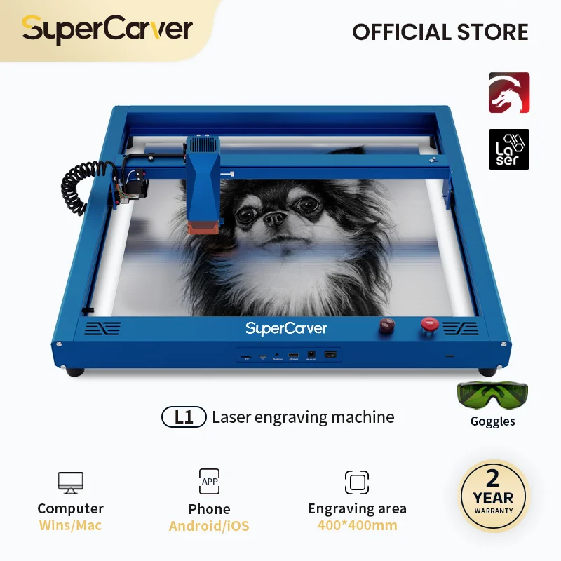 

Laser Engraving Machine DIY L1 Carpentry Tools Plastic Logo CNC Printer Stainless Steel /Meta Area Aluminum Alloy+ABS Material